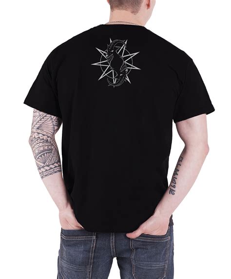 Slipknot T Shirt Gray Chapter Masks Band Logo Tour Official Mens New