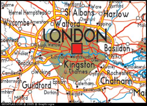 It's impossible to talk about england without mentioning its capital city, london. Map of Greater London, England, UK Map, UK Atlas