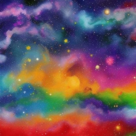 Rainbow Space Ai Generated Artwork Nightcafe Creator