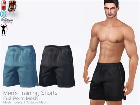 Second Life Marketplace Full Perm Mesh Mens Training Summer Shorts