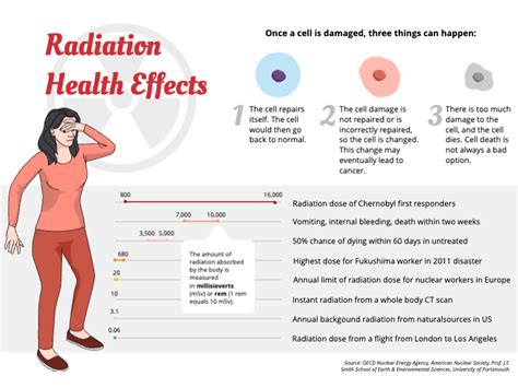 Radiation Health Effects Infographic Templates