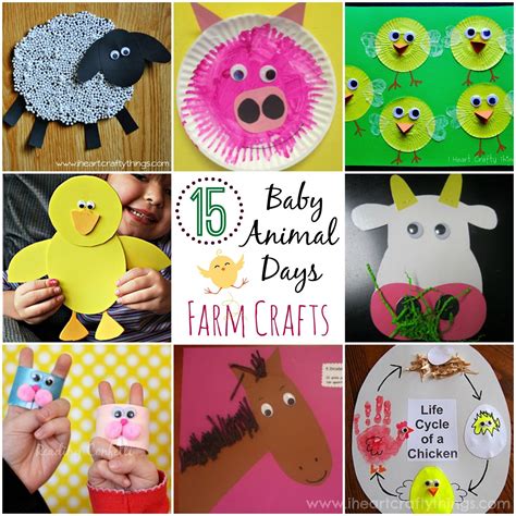 15 Baby Animal Days Farm Crafts For Kids I Heart Crafty Things
