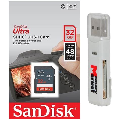 SanDisk Ultra 32GB Class 10 SDHC UHS 1 Memory Card Up To 48MB S