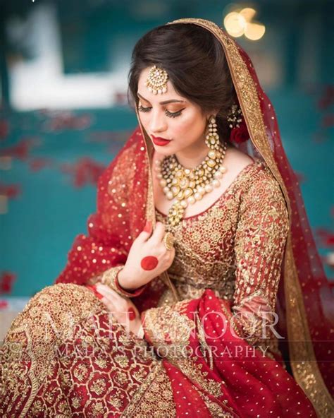 Latest Bridal Photo Shoot Of Beautiful Neelum Muneer Reviewit Pk Red Bridal Dress Bridal