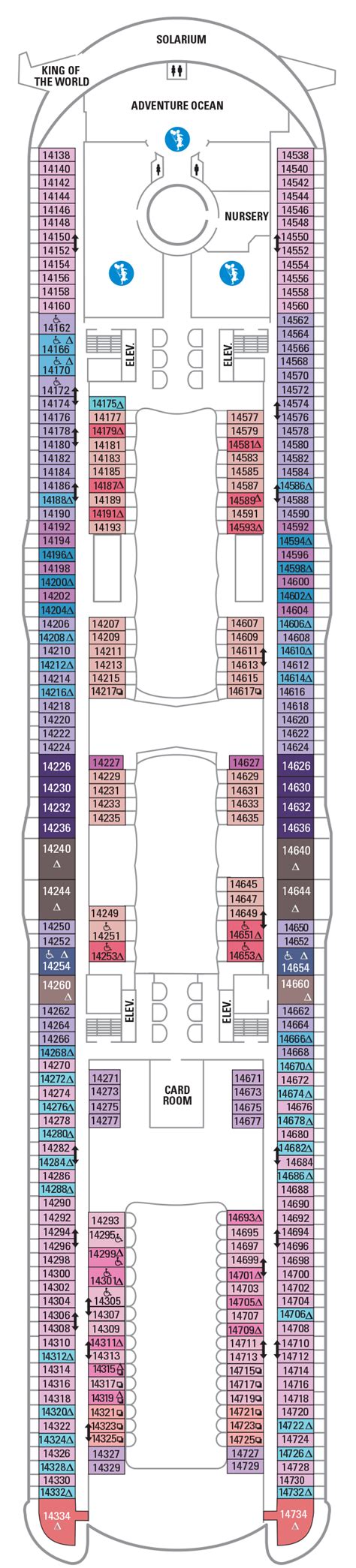 Deck 14 Symphony Of The Seas Deck Plans Royal Caribbean Blog