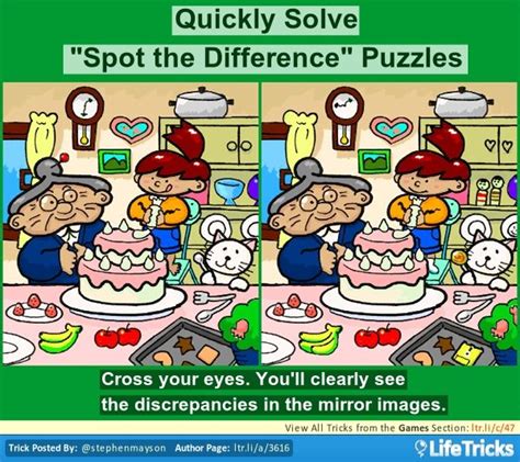 Quickly Solve Spot The Difference Puzzles Lifetricks
