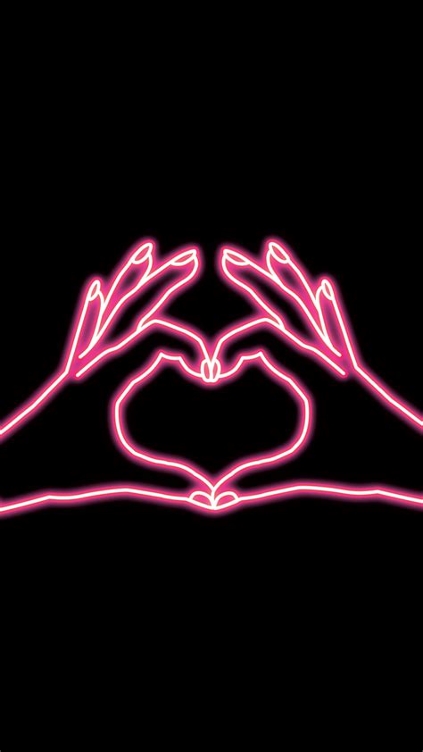 I heart you wallpaper | The #ardenebabe club | Neon wallpaper, Pink