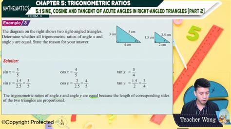 F Math Sine Cosine And Tangent Of Acute Angles In Right Angled Triangles Part My E