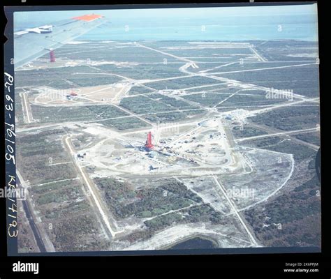 Aerial View Of The Launch Pad Area At Cape Canaveral Florida Aerial