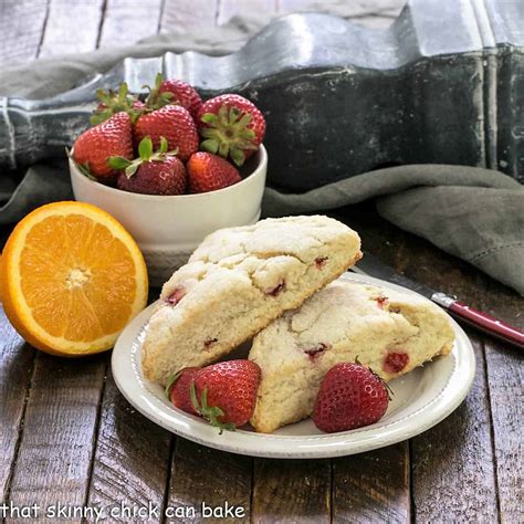 Strawberry Buttermilk Scones That Skinny Chick Can Bake