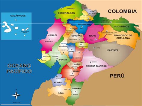 Puzzle De Mapa Actual Del Ecuador Rompecabezas De