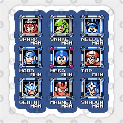 Mega Man 3 Mega Man Sticker Teepublic