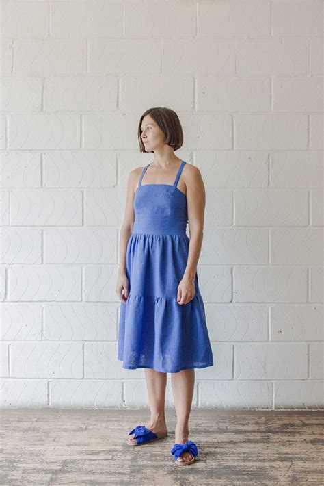 Rhea Tiered Sundress Tutorial Fabrics The Thread Tiered Dress Pattern Sundress
