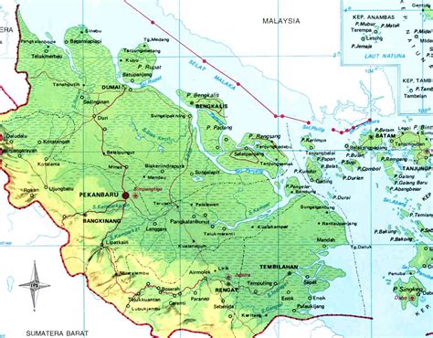 amazing indonesia riau province map