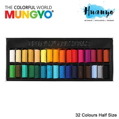 Mungyo Soft Pastel 32 Colours Set Half Size