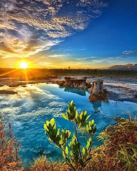 Blue Lake Singkawang Indonesia Via Travelvscene Nature Photography