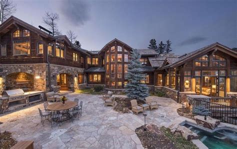Dream House Colorado Wood And Stone Mansion 18 Photos Stone Mansion
