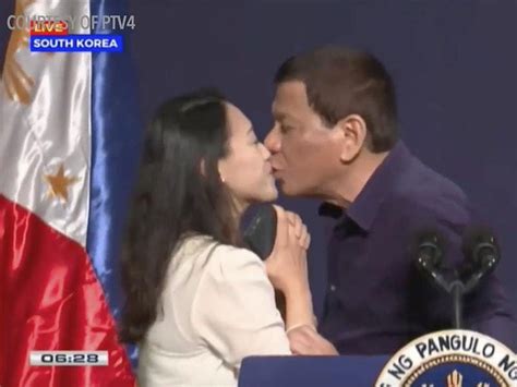 ‘despicable duterte kisses woman on lips in front of audience shropshire star
