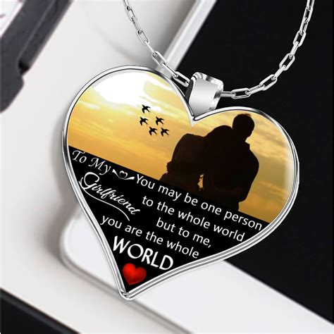 The information does not usually directly identify you, but it can give you a more personalized web experience. To my girlfriend: Boyfriend and girlfriend necklace ...