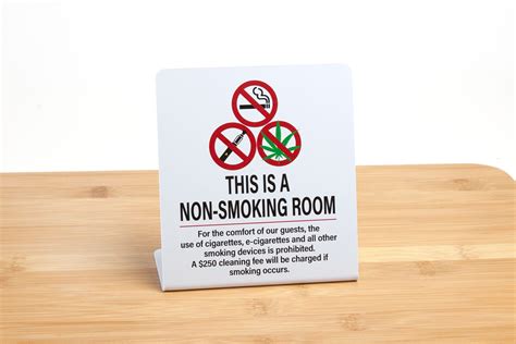 No Smoking Signs For Hotel Rooms