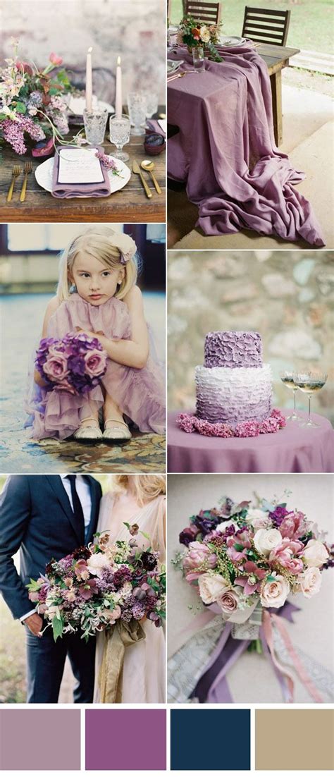 Six Pretty Mauve Wedding Color Combos For All Brides