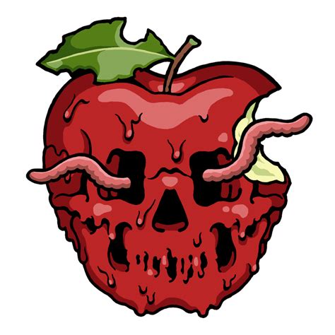 Rotten Apple Drawing Bovenmen Shop