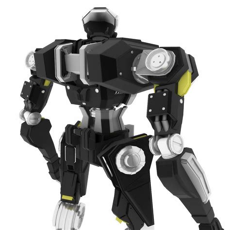 Robot Ht 001 3d Model Rigged Max Obj 3ds Fbx Dxf Mtl
