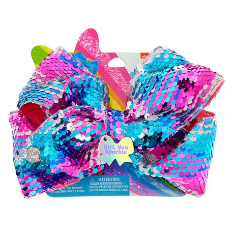 Jojo Siwa™ Large Girl You Sparkle Signature Hair Bow Claires Us