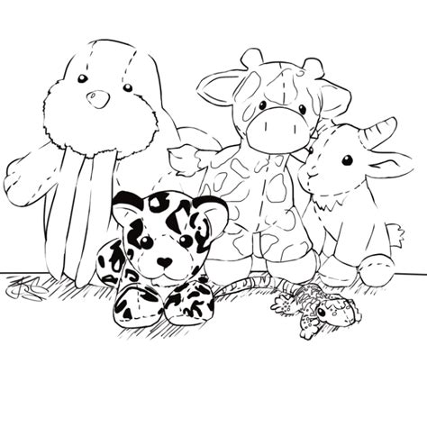 Stuffed Animal Safari: Coloring Pages