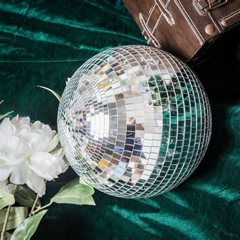 Pack Of 2 12 Silver Disco Mirror Ball Large Disco Ball With
