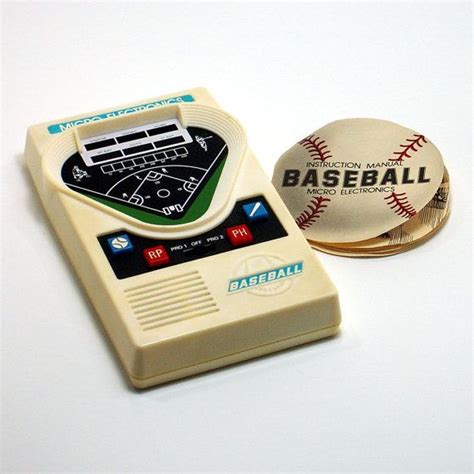 Vintage Electronic Baseball Game Hand Held Etsy Baseball Games