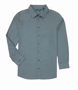 Perry Ellis Big Spill Resistant Stretch Long Sleeve Woven Shirt