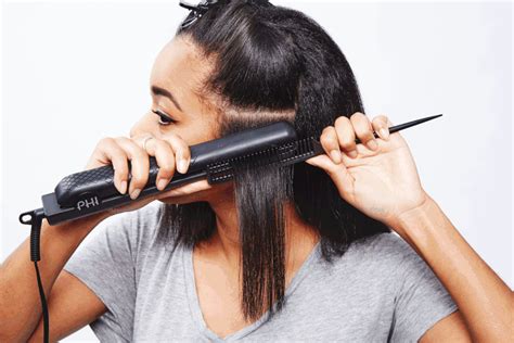 The Mistake Skipping A Comb When You Flat Iron How To Straighten