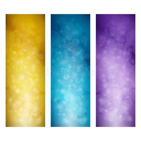 Set Of Vibrant Vertical Banners Stock Vector Illustration Of Nature