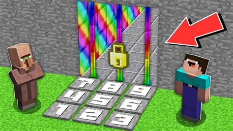 Minecraft Noob Vs Pro How Noob Opened Super Secret Locked Rainbow