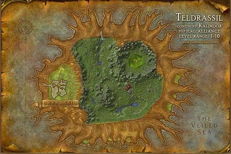 Darnassus Map With Locations Npcs And Quests World Of Warcraft Map Gambaran