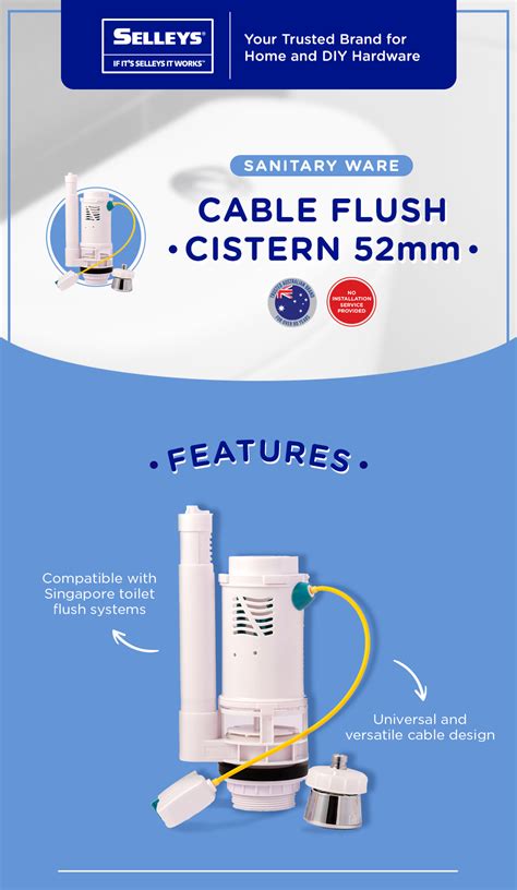 Buy Cable Flush Cistern Mm Online At Selleys Singapore
