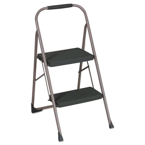Cosco 2 Step 200 Lb Capacity Steel Foldable Step Stool In The Step