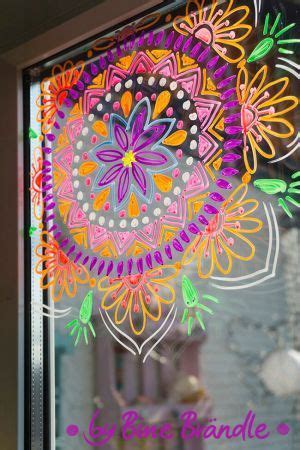 Fensterbilder kreidestift zum ausdrucken : Vorlagenmappe Sonnentage & Blütenträume | Fenster kunst, Fensterfarbe, Vorlagen