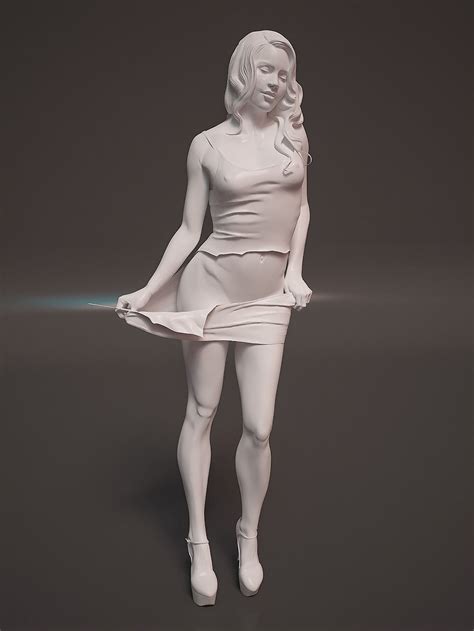 Sculpture Girl D Model D Printable Stl Cgtrader Com