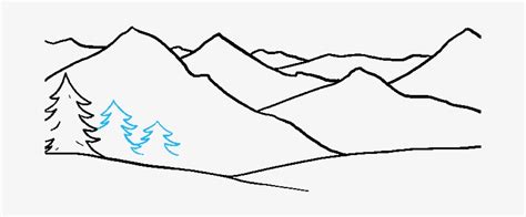 How To Draw Mountains Easy Step By Step For Beginners Drawing