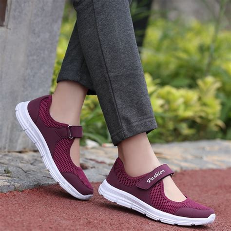 Summer Breathable Women Sneakers Walking Shoes Outdoor Mesh Sport