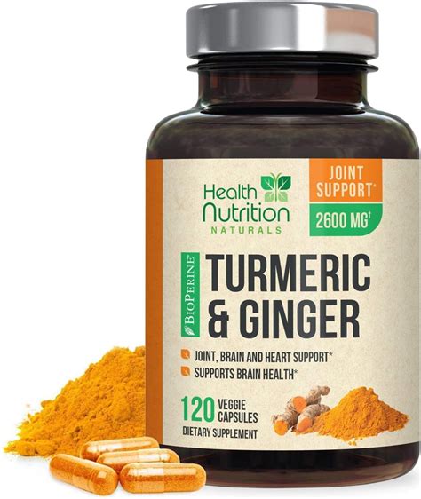 Turmeric Curcumin With Bioperine Ginger Standardized
