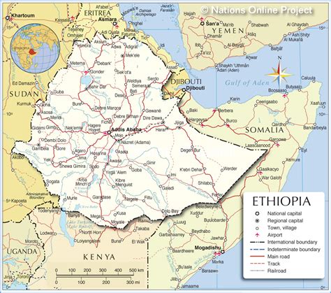Political Map Of Ethiopia Nations Online Project