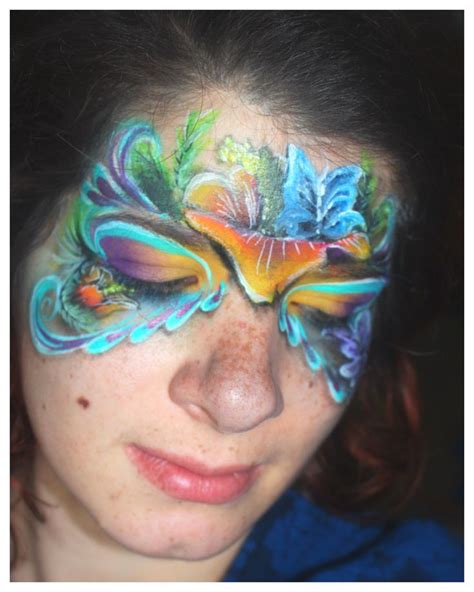 Tropical Face Painting By Lea Holman