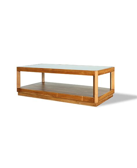 The limited 300 teak coffee table collections fused the best of contemporary designs with the finest teak. Florentina Teak Coffee Table With Black Glass Top | Shop ...