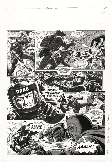 2000ad Prog 37 Dan Dare Dave Gibbons Art Watchmen Comic Art For