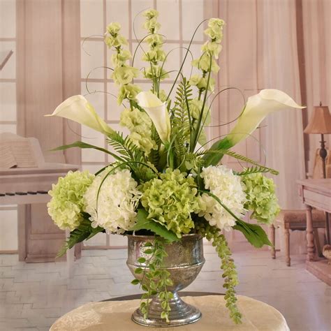 45 days money back guarantee. Canora Grey Calla Lily and Hydrangea Centerpiece in Vase ...