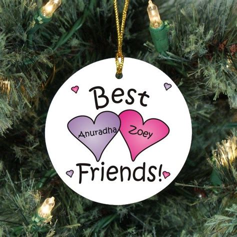 Best Friends Personalized Ornament Christmas Ornaments Bff Christmas