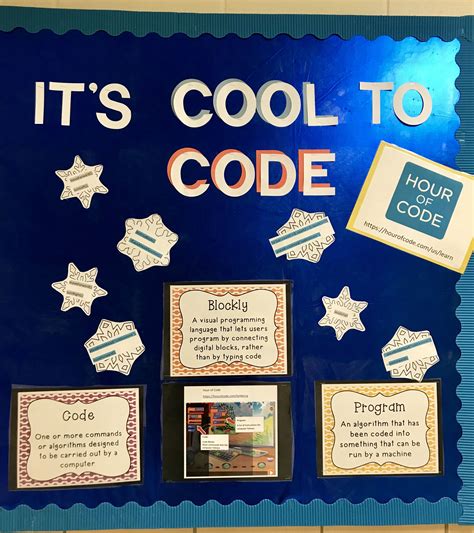 Hour Of Code Bulletin Board Coding Elementary Computer Science